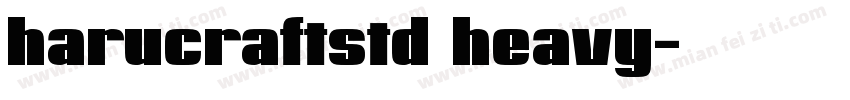 harucraftstd heavy字体转换